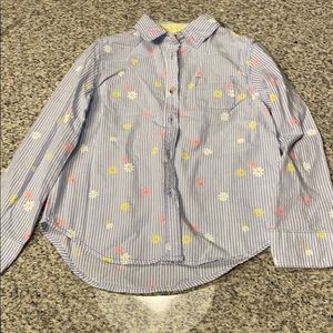 Little girls button up shirt